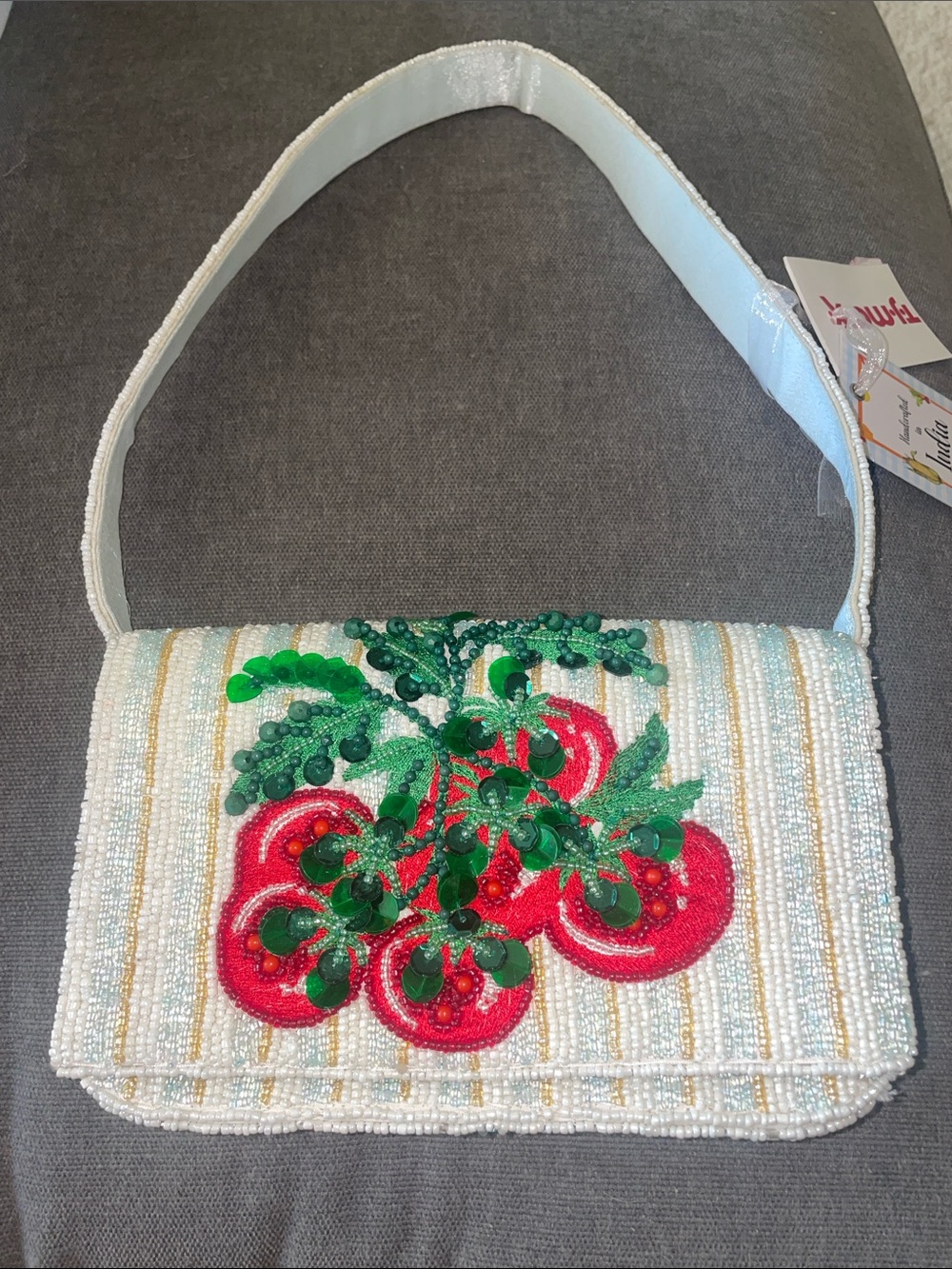 Viral Tomato Beaded Bag NWT